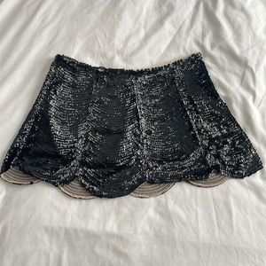 Art Deco sequin mini skirt